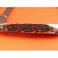 Vint Parker (Japan) Eagle Brand 2 Blade Country Doctor Physician Knife w/ Chestnut Pick Bone Handles Vint Parker (Japan) Eagle Brand 2 Blade Country Doctor Physician Knife w/ Chestnut Pick Bone Handles