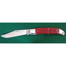 Customized Schrade 124UH Red Jigged Bone Customized Schrade 124UH Red Jigged Bone