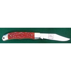 Customized Schrade 124UH Red Jigged Bone Customized Schrade 124UH Red Jigged Bone