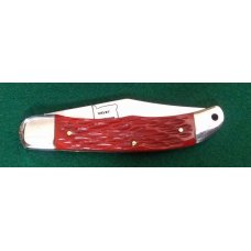 Customized Schrade 124UH Red Jigged Bone Customized Schrade 124UH Red Jigged Bone