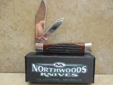 Northwoods Knives Gunstock Jack Knife in Itallian Jigged Bone Northwoods Knives Gunstock Jack Knife in Itallian Jigged Bone