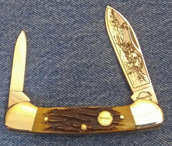 Remington Canoe w/ Elk Etch Remington Canoe w/ Elk Etch