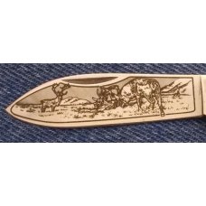 Remington Canoe w/ Elk Etch Remington Canoe w/ Elk Etch