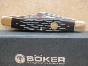 Boker Stockman    Black Jigged Bone 