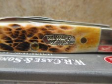 Case Eisenhower Pen Knife in Burnt Amber Bone 06263SS Case Eisenhower Pen Knife in Burnt Amber Bone 06263SS
