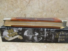 Utica Trapper   Brown Jigged Bone  with Coffin Bolsters 