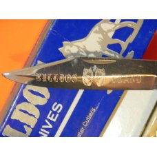 Vintage Bulldog Brand Whittler Pocket Knife w Great Stag Handles & Double Dog Head Frost Blade Etch Vintage Bulldog Brand Whittler Pocket Knife w Great Stag Handles & Double Dog Head Frost Blade Etch