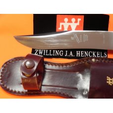 Vintage J A Henckels Mdl# 602 5 1/2 Skinning /Hunting /Camping knife w Orig Sheath & STAG Handles! Vintage J A Henckels Mdl# 602 5 1/2 Skinning /Hunting /Camping knife w Orig Sheath & STAG Handles!