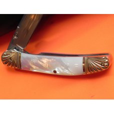 Boker "Double Tree" Copperhead Liner Lock Knife w/ Fiery Mother of Pearl Handles & Fancy Bolsters Boker "Double Tree" Copperhead Liner Lock Knife w/ Fiery Mother of Pearl Handles & Fancy Bolsters