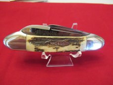 Kissing Crane Stag Gun Boat Whittler Made For NKCA 