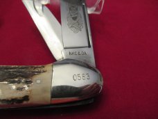 Kissing Crane Stag Gun Boat Whittler Made For NKCA 