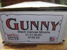 Bark River Gunny Black Micarta Handle Bark River Gunny Black Micarta Handle