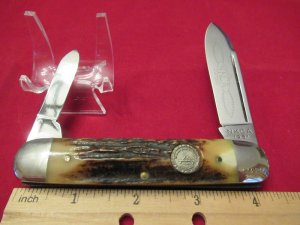  Queen Stag  Equal End Cattle Knife  For the NKCA 1981