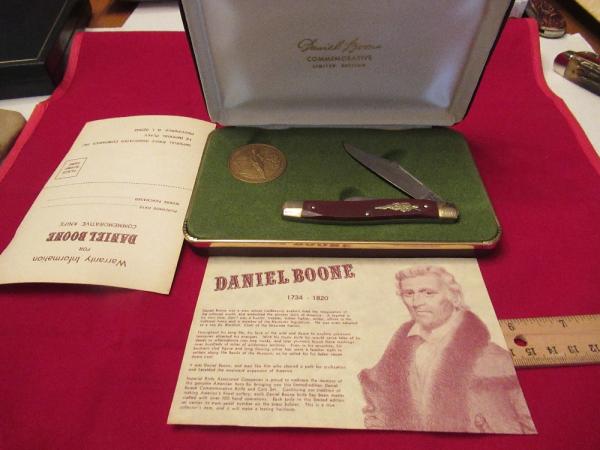 Schrade  Saw Cut Delrin Stockman Commemorative Daniel Boone 