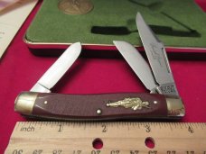 Schrade  Saw Cut Delrin Stockman Commemorative Daniel Boone 