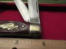 Schrade  Saw Cut Delrin Stockman Commemorative Daniel Boone 