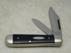 Case XX USA 6 Dot (1974) Slick Black 2231 1/2 SAB Large Jack Knife