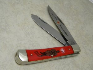 Fight'n Rooster Germany Red "Nazi Adolf Hittler" Trapper Knife