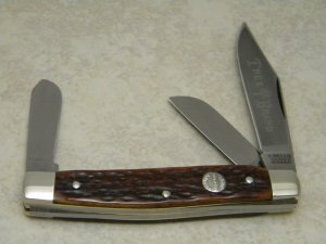 H. Boker & Co. Solingen Germany Tree Brand Bone Stockman Knife