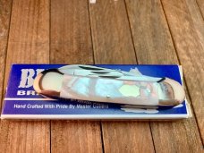 Bulldog Pearl 4 Blade Canoe Solingen Germany 1998 Stamp. Gorgeous! Bulldog Pearl 4 Blade Canoe Solingen Germany 1998 Stamp. Gorgeous!