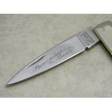 Parker Cut Co. Japan Bone "Remember the Alamo" Lockback Knife in Box Parker Cut Co. Japan Bone "Remember the Alamo" Lockback Knife in Box
