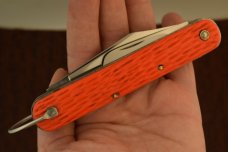 VINTAGE SCHRADE WALDEN 1950-1972 ORANGE PARATROOPERS SWITCH BLADE KNIFE (5792)