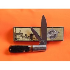 Russell (Green River Works) Barlow Knife w Brown Bone Handles +Blade Etch -Solingen Germany Russell (Green River Works) Barlow Knife w Brown Bone Handles +Blade Etch -Solingen Germany