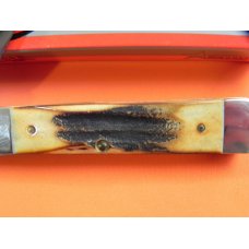 1989 Case xx Razor Pocket Knife with Great Stag Handles -Mdl# 52005 SS -NOS +Orig Box