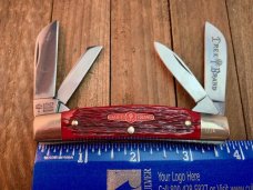 Boker Tree Brand  Bright Red Jigged Bone Congress, Limited Production Serial Number 4
