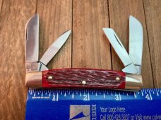 Boker Tree Brand  Bright Red Jigged Bone Congress, Limited Production Serial Number 4