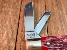 Boker Tree Brand  Bright Red Jigged Bone Congress, Limited Production Serial Number 4