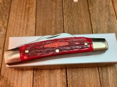 Boker Tree Brand  Bright Red Jigged Bone Congress, Limited Production Serial Number 4