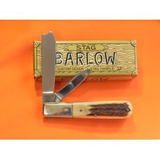 Taylor Cutlery (Custom Design) 2 Blade Barlow Pocket Knife w/ Great Stag Handles. NOS in Orig Box Taylor Cutlery (Custom Design) 2 Blade Barlow Pocket Knife w/ Great Stag Handles. NOS in Orig Box