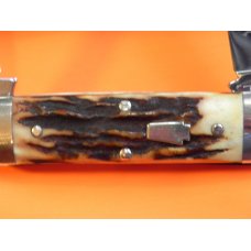 Schatt & Morgan Baby SunFish Pocket Knife w/ Presentation Stag Handles & Blade Etch -1 of 30 -NOS Schatt & Morgan Baby SunFish Pocket Knife w/ Presentation Stag Handles & Blade Etch -1 of 30 -NOS