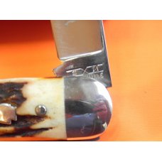 Schatt & Morgan Baby SunFish Pocket Knife w/ Presentation Stag Handles & Blade Etch -1 of 30 -NOS Schatt & Morgan Baby SunFish Pocket Knife w/ Presentation Stag Handles & Blade Etch -1 of 30 -NOS