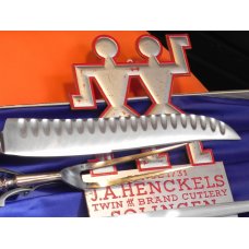 J A Henckels Carving Set (Holl-O-Edge), Knife, Serving Fork & Sharpener +Stag Handles -NOS +Orig Box J A Henckels Carving Set (Holl-O-Edge), Knife, Serving Fork & Sharpener +Stag Handles -NOS +Orig Box