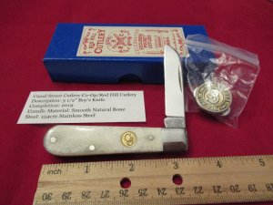 Canal Street Cutlery Co-Op/Red Hill Cutlery Smooth Natural Bone Boy's Knife 