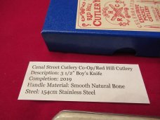 Canal Street Cutlery Co-Op/Red Hill Cutlery Smooth Natural Bone Boy's Knife 