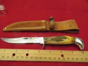 Case XX USA Stag Fixed Blade Pattern # 5 FINN