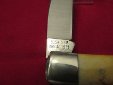 Case XX 1979 Stag Single Blade Trapper Pattern # 5154 SS Made for the NKCA Case XX 1979 Stag Single Blade Trapper Pattern # 5154 SS Made for the NKCA