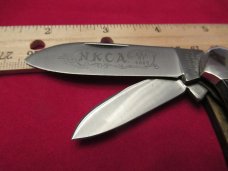 Rogers Wostenholm , England 1978  Bone Handle 3 Blade Canoe  For the NKCA 
