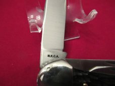 Rogers Wostenholm , England 1978  Bone Handle 3 Blade Canoe  For the NKCA 
