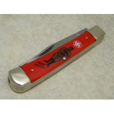 Fight'n Rooster Frank Buster & Son Celebrated Cutlery Germany Red "Nazi Adolf Hittler" Trapper Knife
