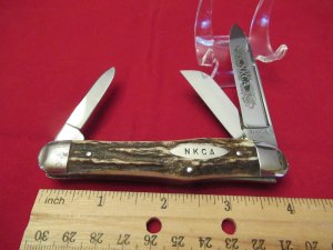 Kissing Crane Stag Whittler Made For NKCA 