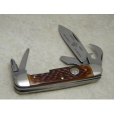 Ulster USA Jigged Delrin No. 1046 Official 5 Blade Deluxe Boy Scouts of America Knife in Tube Ulster USA Jigged Delrin No. 1046 Official 5 Blade Deluxe Boy Scouts of America Knife in Tube