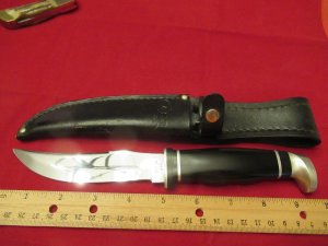 Case XX 1981 Black Delrin Handle Fixed Blade Pattern # 223-5 