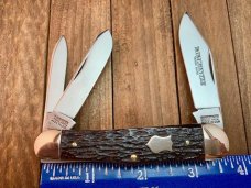 Winchester Rogers Jigged Brown Bone Whittler, Model 3904 Stamped “88 Winchester Rogers Jigged Brown Bone Whittler, Model 3904 Stamped “88