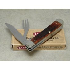 Case XX USA 1 Dot (1999) Chestnut Bone 6254 HBSS Hobo Trapper Knife in Box Case XX USA 1 Dot (1999) Chestnut Bone 6254 HBSS Hobo Trapper Knife in Box