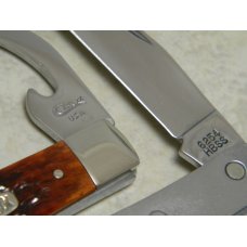 Case XX USA 1 Dot (1999) Chestnut Bone 6254 HBSS Hobo Trapper Knife in Box Case XX USA 1 Dot (1999) Chestnut Bone 6254 HBSS Hobo Trapper Knife in Box