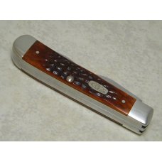 Case XX USA 1 Dot (1999) Chestnut Bone 6254 HBSS Hobo Trapper Knife in Box Case XX USA 1 Dot (1999) Chestnut Bone 6254 HBSS Hobo Trapper Knife in Box